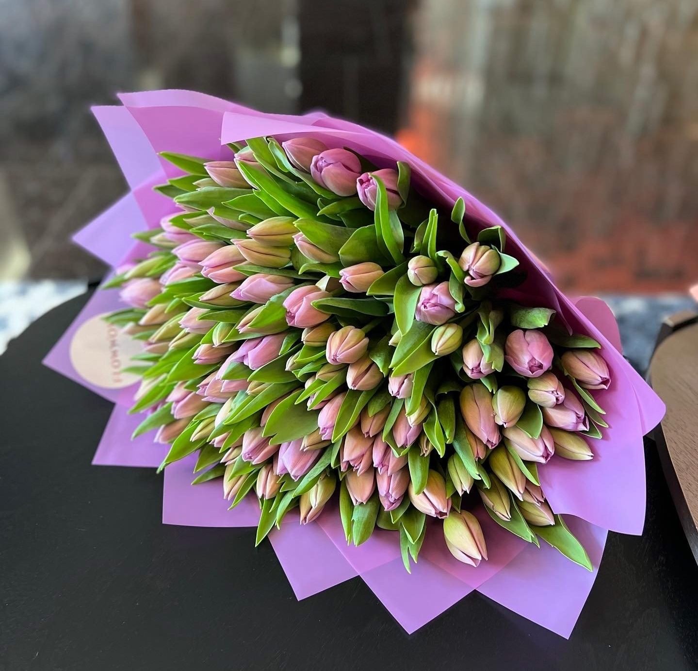 100 Lavender Tulips image 0