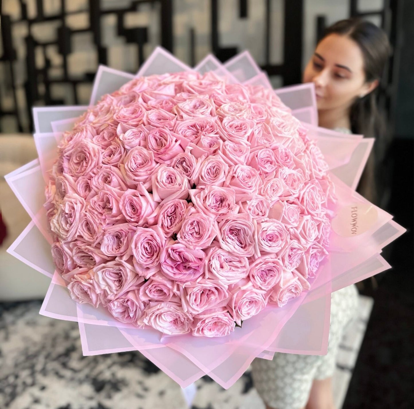 100 Pink O'hara Garden Roses image 0