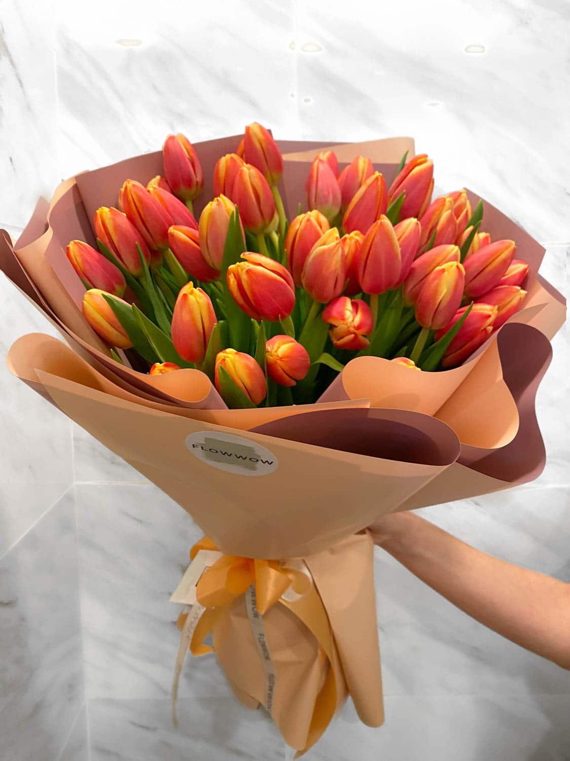 50 Stems of Orange Tulips image 0