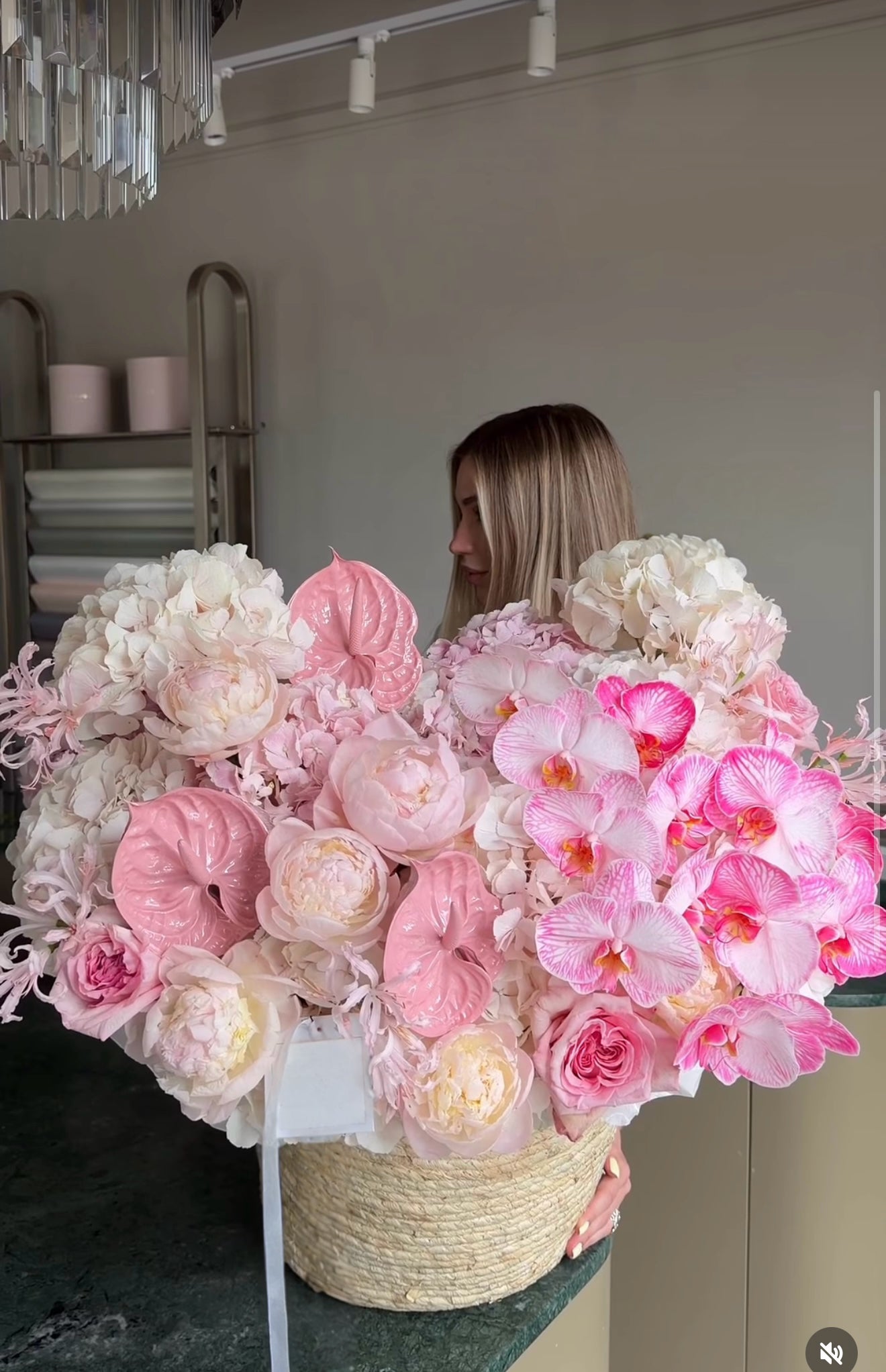 Basket of Pink Blush