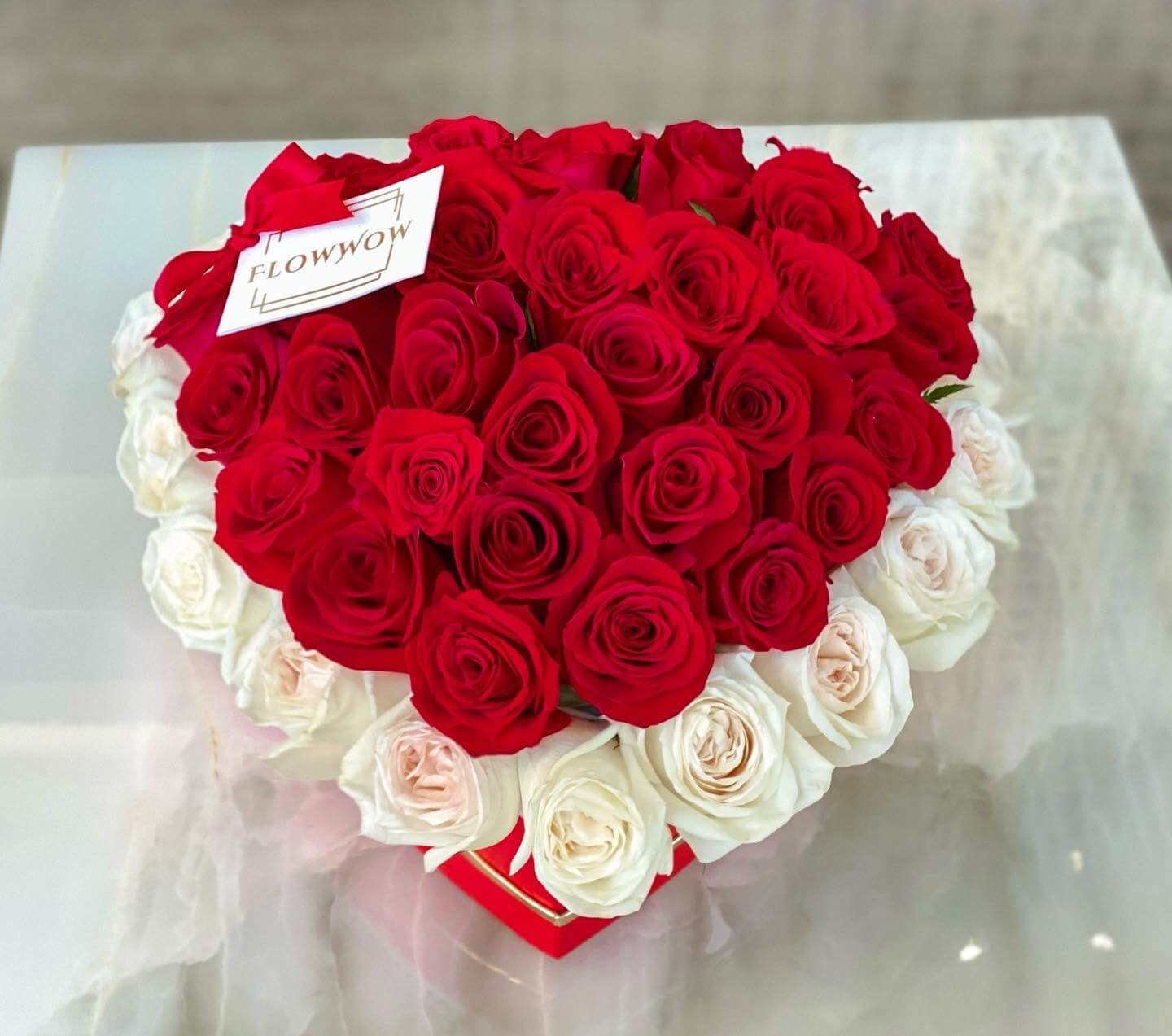 Roses in a Heart Box Medium image 0