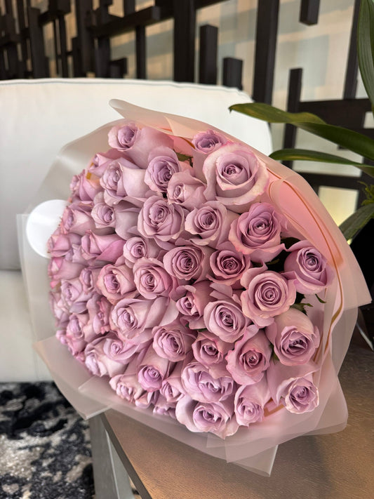 50 Lavender Roses image 0