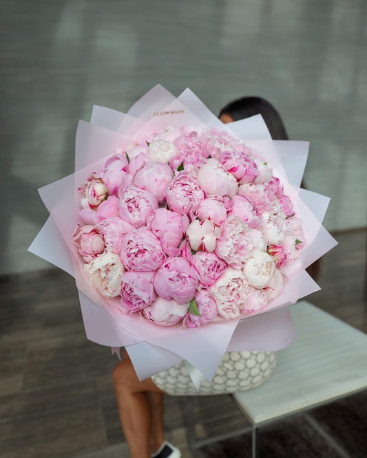 Pink Peonies Bouquet (Medium SIze) image 1