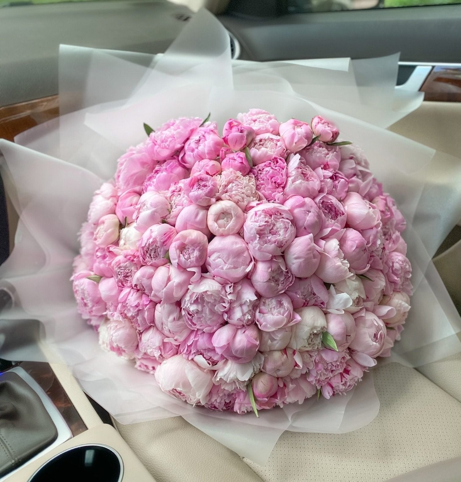 75 Pink Peonies Bouquet image 0