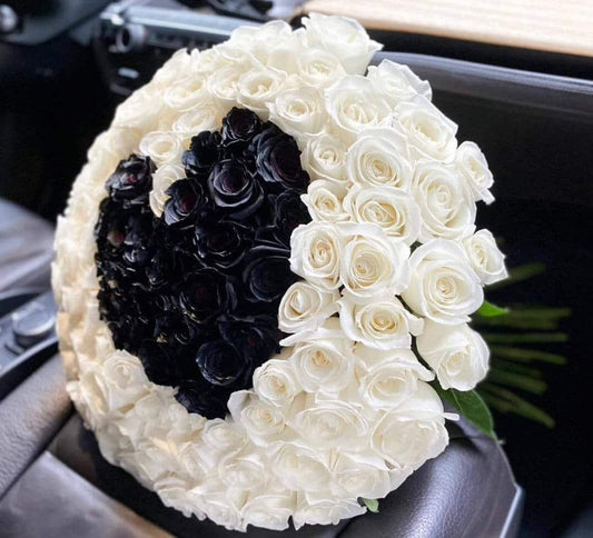 101 Roses with  Black Heart image 0