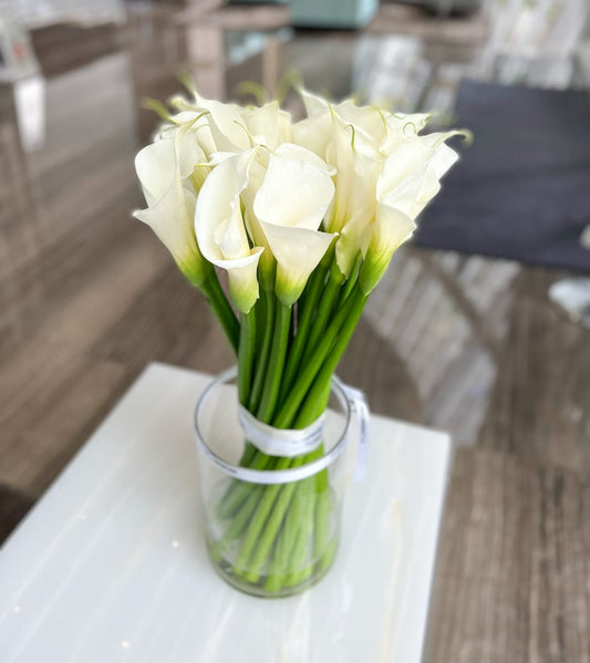 White Calla in a Vase image 0