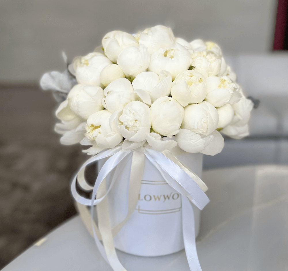 White Peonies Box Small image 0