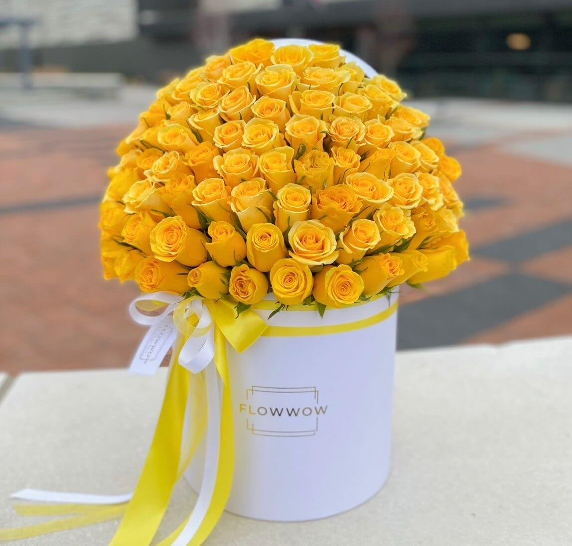 75 Yellow Roses Box image 0