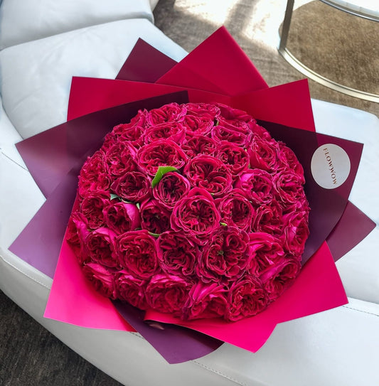 Red Garden Roses Bouquet Medium image 0